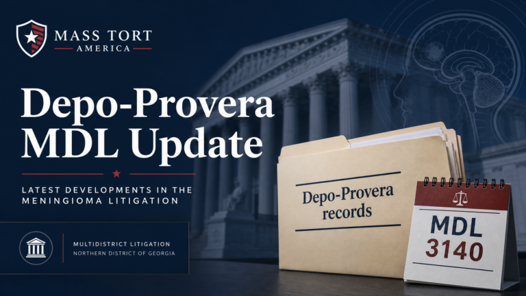 Depo-Provera MDL update: the court schedule changed, but the records still matter