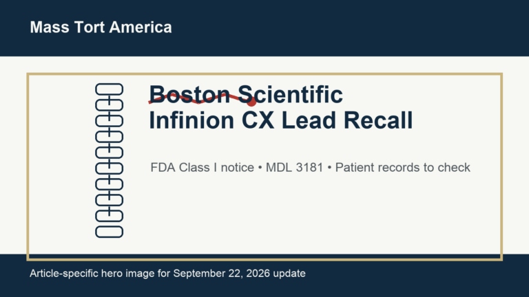 Boston Scientific Infinion CX Recall: What the Class I Notice Means for SCS Patients
